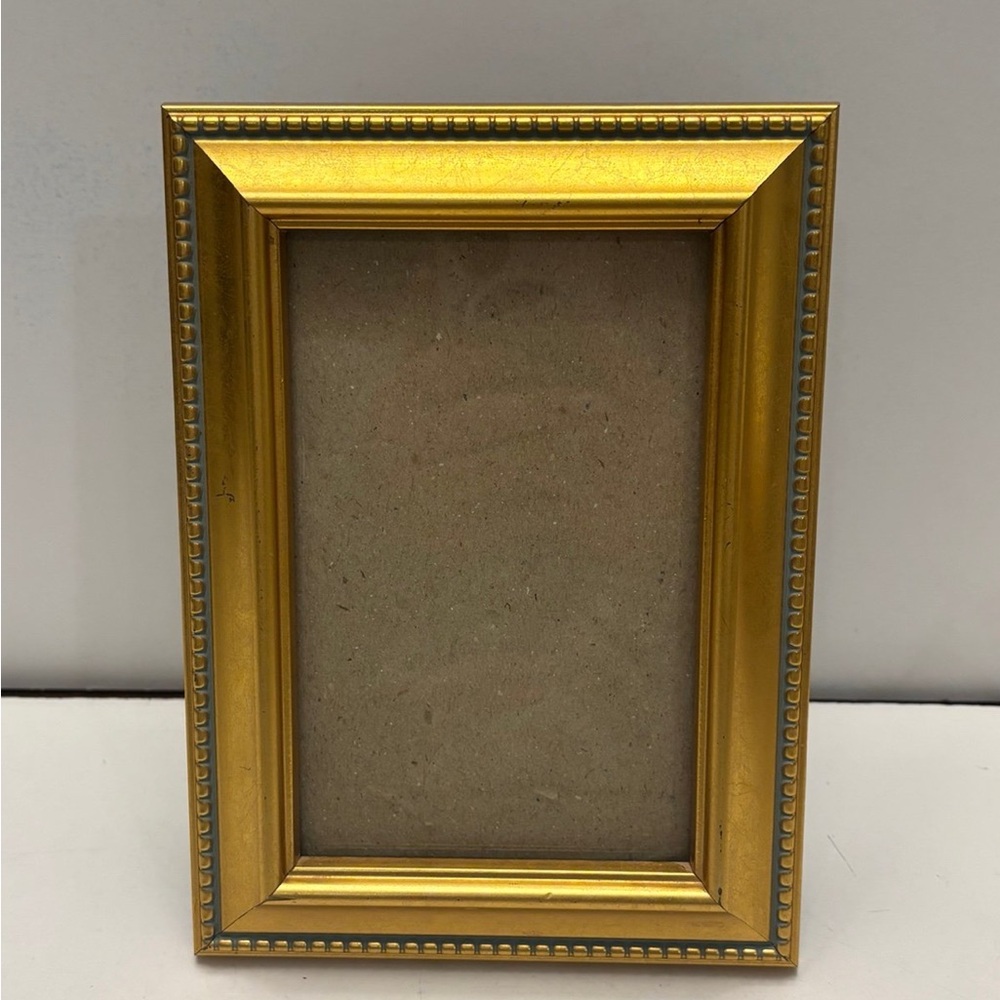 Gold color picture frame